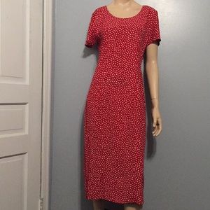 ⭐️BAYER California VintageRed Polka Dots Dress 9⭐️